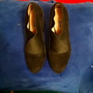 Clark's Narrative 8 black suede